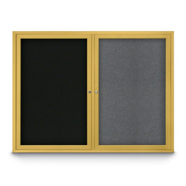 Corkboard, Buff/Bronze, 42" x 32"